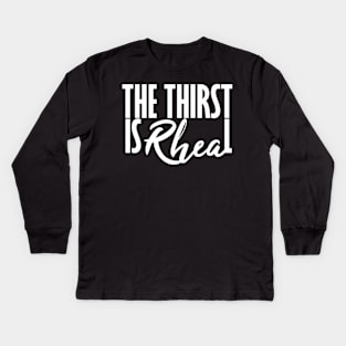 Rhea Ripley The Thirst is Real Kids Long Sleeve T-Shirt